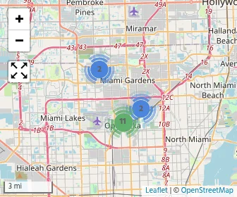 Area schools map